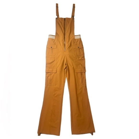 HP!🎉🎉 NWOT Free People Movement Cascade One Piece Overalls Jumpsuit Tan Medium - Picture 1 of 12
